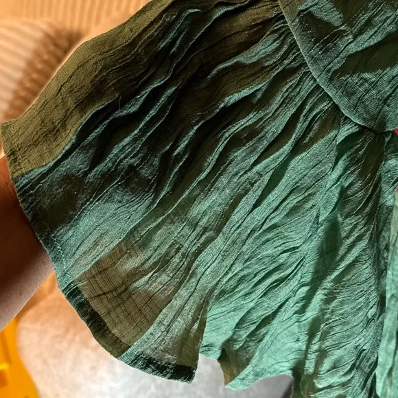 Umgee Sage Green and Embroidered dress - Picture 6 of 11